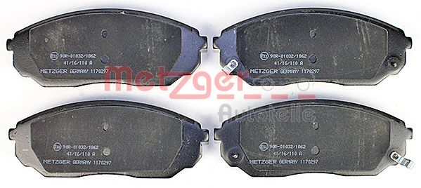 METZGER 1170297 Bremsbelagsatz, Scheibenbremse